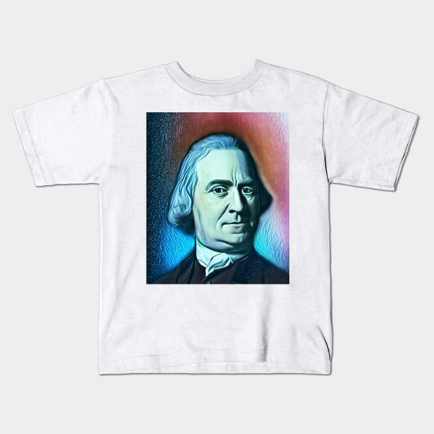 Samuel Adams Portrait | Samuel Adams Artwork 6 Kids T-Shirt by JustLit